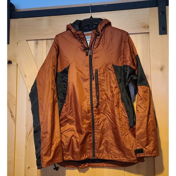 Old Navy Other - Vintage Old Navy Size M Zip Windbreaker Orange Black Active Trek System Mesh